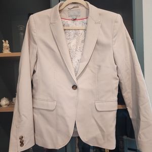 H&M suit jacket beige size 12